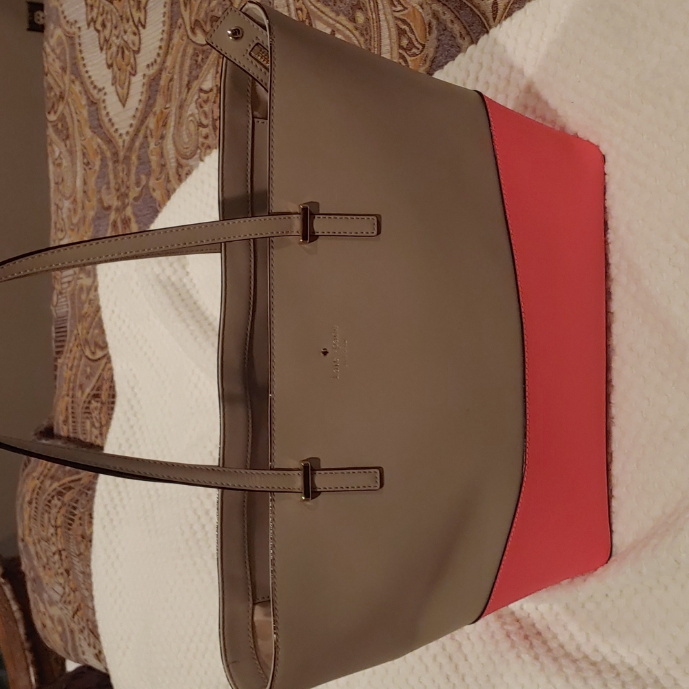 Kate Spade Two Toned bright Pink Tote Bag